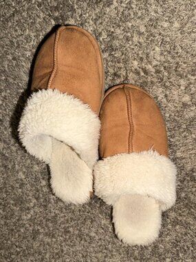 Womens Fuzzy Memory Foam Slippers House Shoes Comfort Indoor and Outdoor